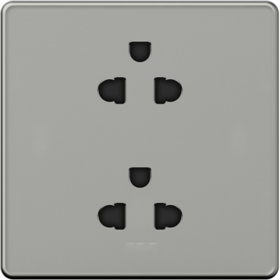 Ổ Cắm Mặt Kính chữ nhật trắng/đen Âm Tường